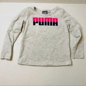 Puma Girls long sleeve Graphic Tee Size: 18m